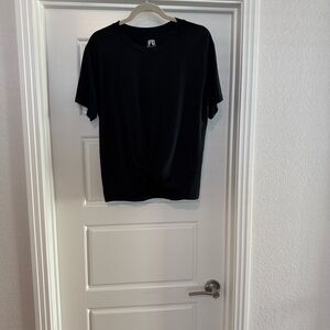 Black Knotted T-Shirt